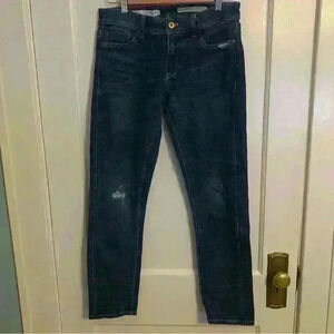 Pilcro and the Letterpress Distressed Slim Boyfriend Jeans, Womens Size 25